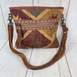 Myra Mahsen Bloom Upcycled Canvas Crossbody Bag